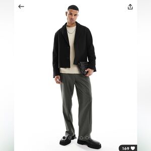 NWT ASOS wool look jacket